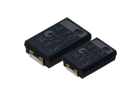 2.5 V,470 μF 导电性高分子片式铝电解电容器-ACAH - 2.5V 470μF ESR 4.5 导电性高分子片式铝电解电容器适用于DC/DC转换器、电压调节器等应用.