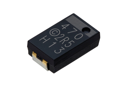 2.5 V,470μF 導電性高分子片式固態電容-ACJL - 鈺邦的 2.5V 470μF ESR 3 導電性高分子片式固態電容適用於DC/DC轉換器、電壓調節器等應用.