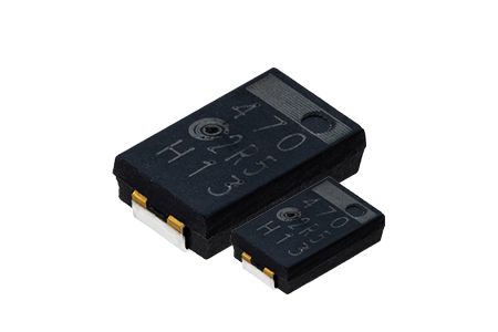 2.5V,470μF 导电性高分子片式铝电解电容器-ACTH - 2.5V 470μF ESR 9 导电性高分子片式铝电解电容器适用于DC/DC转换器、电压调节器等应用.