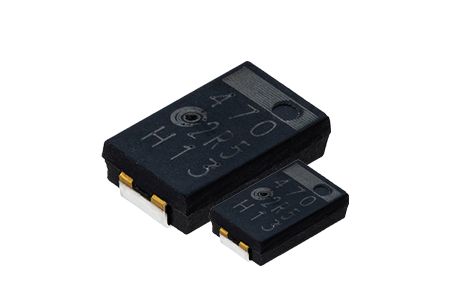 16 V,47 μF 导电性高分子片式铝电解电容器-ACTH - 16V 47μF ESR 40 导电性高分子片式铝电解电容器适用于DC/DC转换器、电压调节器等应用.