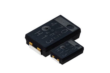 2.5 V,330 μF 导电性高分子片式铝电解电容器-ACTH - 2.5V 330μF ESR 9 导电性高分子片式铝电解电容器适用于DC/DC转换器、电压调节器等应用.