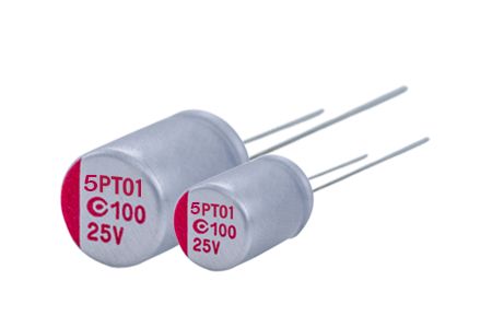 25V, 560μF 导电性高分子铝固体电解电容器(引线型) - AR5P - 我们的25V 560μF ESR 14 导电性高分子铝固体电解电容器(引线型)适用于DC/DC转换器、电压调节器等应用.