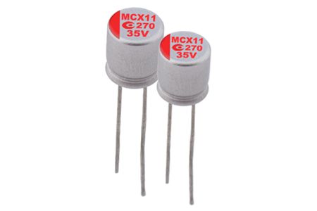 50V, 120μF 导电性高分子混合电解电容器(引线型) - ARMC - 我们的50V 120μF ESR 28导电性高分子混合电解电容器(引线型) 适用于DC/DC转换器、电压调节器等应用