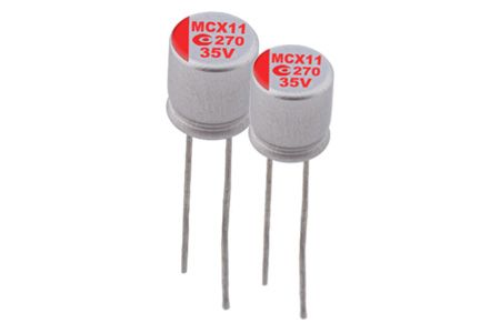 63V, 100μF 導電性高分子混合電解電容器(引線型) - ARMC - 我們的 63V 100μF ESR 20導電性高分子混合電解電容器(引線型) 適用於DC/DC轉換器、電壓調節器等應用