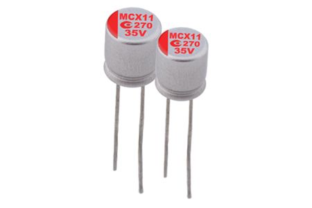 80V, 27μF 導電性高分子混合電解電容器(引線型) - ARMC - 我們的 80V 27μF ESR 45導電性高分子混合電解電容器(引線型) 適用於DC/DC轉換器、電壓調節器等應用