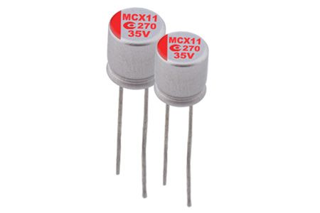 35V, 150μF 导电性高分子混合电解电容器(引线型) - ARMC - 我们的35V 150μF ESR 27导电性高分子混合电解电容器(引线型) 适用于DC/DC转换器、电压调节器等应用