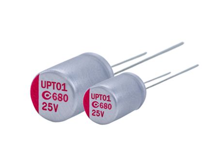 6.3V, 1000μF Conductive Polymer Aluminum Solid Capacitors (Radial Lead Type) - ARUP - Our 6.3V 1000μF ESR 8 Conductive Polymer Aluminum Solid Capacitors (Radial Lead Type) is designed to meet the DC-DC converters, voltage regulators and decoupling application.