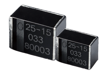 25 V, 15μF 導電高分子固態電容 (端電極片式) -ASTB - 鈺邦科技 APAQ 25V 15μF ESR 60 導電高分子固態電容 (端電極片式) 用於電腦設備、能源等應用，特別適合空間受限、且要求高可靠度的電源電路。