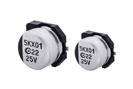 2.5V, 330μF Conductive Polymer Aluminum Solid Capacitors (Surface Mount Type)- AV5K - 2.5V 330μF ESR 16  Conductive Polymer Aluminum Solid Capacitors(Surface Mount Type) is designed to meet the DC-DC converters, voltage regulators and decoupling application.