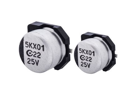 6.3V, 560μF Conductive Polymer Aluminum Solid Capacitors (Surface Mount Type)- AV5K - 6.3V 560μF ESR 10  Conductive Polymer Aluminum Solid Capacitors(Surface Mount Type) is designed to meet the DC-DC converters, voltage regulators and decoupling application.