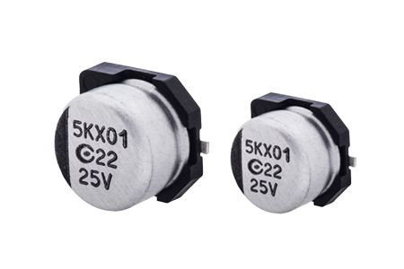 6.3V, 220μF Conductive Polymer Aluminum Solid Capacitors (Surface Mount Type)- AV5K - 6.3V 220μF ESR 15  Conductive Polymer Aluminum Solid Capacitors(Surface Mount Type) is designed to meet the DC-DC converters, voltage regulators and decoupling application.