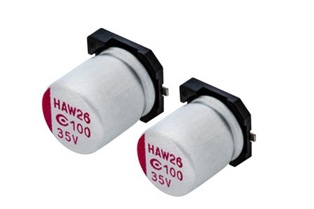 35V, 150μF Conductive Polymer Aluminum Solid Capacitors (Surface Mount Type) - AVHA - 35V 150μF ESR 25   Conductive Polymer Aluminum Solid Capacitors(Surface Mount Type) is designed to meet the DC-DC converters, voltage regulators and decoupling application.