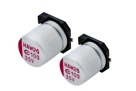50V, 47μF 전도성 폴리머 알루미늄 고체 커패시터 (표면 장착형) - AVHA - 50V 47μF ESR 25 전도성 폴리머 알루미늄 고체 커패시터(표면 장착형)는 DC-DC 컨버터, 전압 조절기 및 디커플링 응용 프로그램을 충족하도록 설계되었습니다.