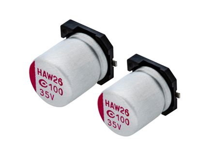 80V, 22μF 導電性高分子鋁固態電解電容器(貼片型) - AVHA - 我們的 80V 22μF ESR 40 導電性高分子鋁固態電解電容器(貼片型) 適用於DC/DC轉換器、電壓調節器等應用.