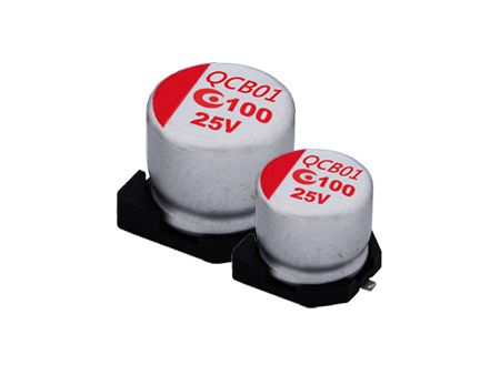 Conductive Polymer Hybrid Aluminum Electrolytic Capacitors (Surface Mount Type) - Automotive - APAQ 25 ~ 80v 125°C ~ 135°C 4000H Conductive Polymer Hybrid Aluminum Electrolytic Capacitors - Automotive