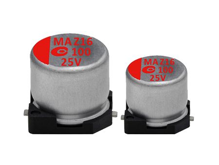 Conductive Polymer Hybrid Aluminum Electrolytic Capacitors (Surface Mount Type) - High Temperature - APAQ 25v ~ 80v 135°C 4000H Conductive Polymer Hybrid Aluminum Electrolytic Capacitors - High temperature