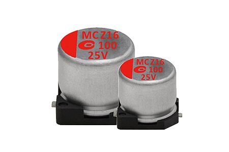 Conductive Polymer Hybrid Aluminum Electrolytic Capacitors (Surface Mount Type) - Long Life - APAQ 25v ~ 80v 125°C 4000H Conductive Polymer Hybrid Aluminum Electrolytic Capacitors - Long Life