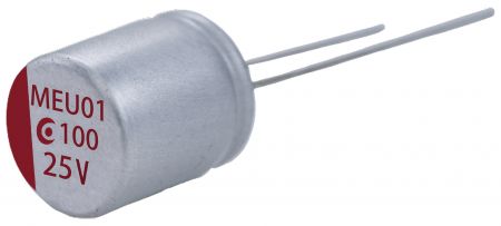 導電高分子固液混合鋁電容 (引線型) - 耐高溫 - APAQ 25v ~ 80v 135°C 4000H  導電高分子固液混合鋁電容 (引線型) - 耐高溫