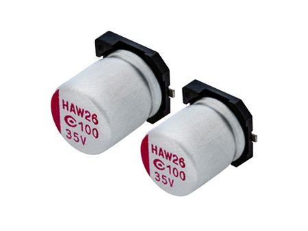 Conductive Polymer Aluminum Solid Capacitors (Surface Mount Type) - High Voltage - APAQ 25v ~ 100v 105°C 5000H Conductive Polymer Aluminum Solid Capacitors (SMD) - High Voltage